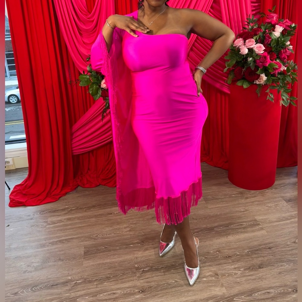 Elegant Hot Pink Dress
